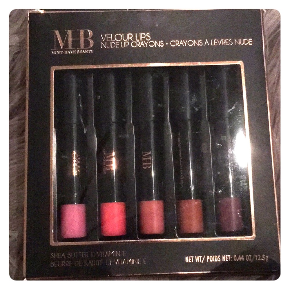 🌺 3/$10! NIB MHB 5 Velour Lips Nude Lip Crayons
